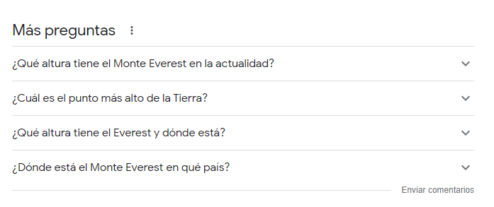 Serp Preguntas Relacionadas